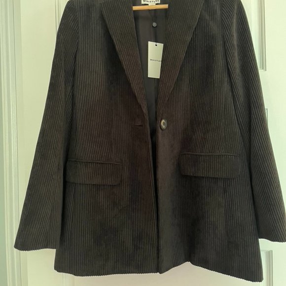 Whistles - Black Cord Single Breasted Blazer - 4 - Picture 13 of 15